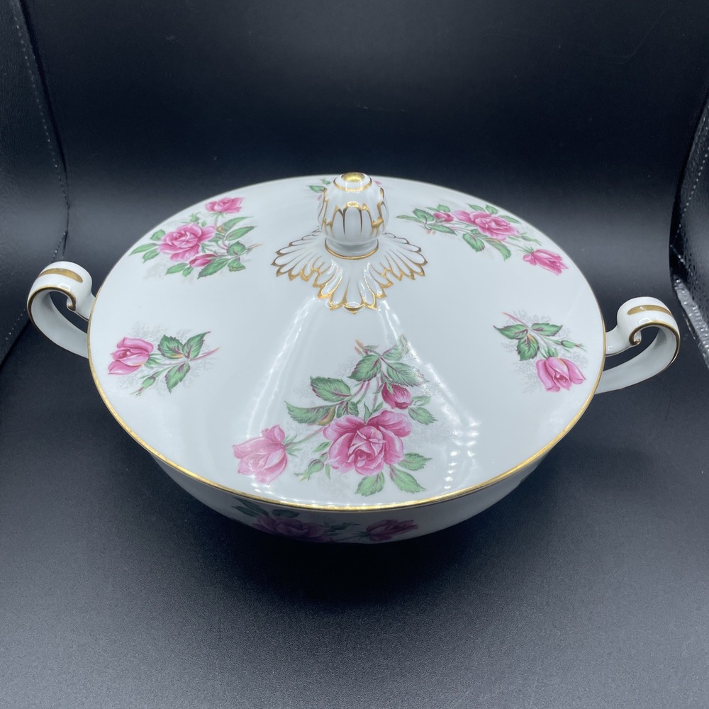 Noritake China ROSELANE ROUND COVERED BOWL With LID - Picture 4 of 13